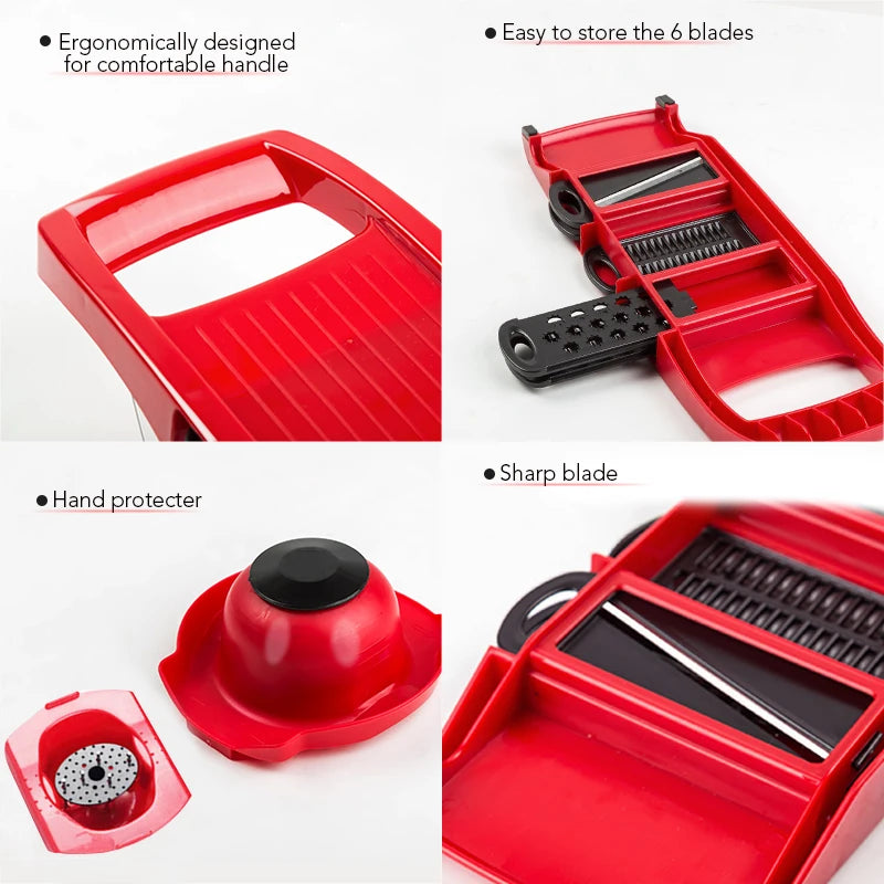 Vegetable Cutter with Steel Blade Slicer Potato Peeler Carrot Cheese Grater vegetable slicer