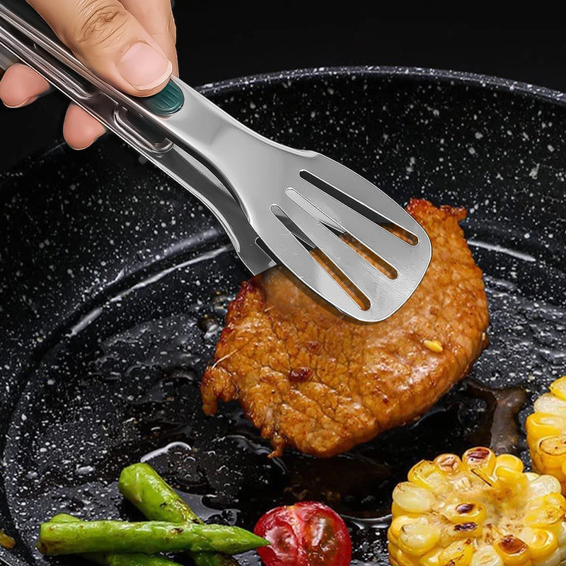 Barbecue Clip Stainless Steel Food Tongs Meat Salad Steak Chicken Noodle Food