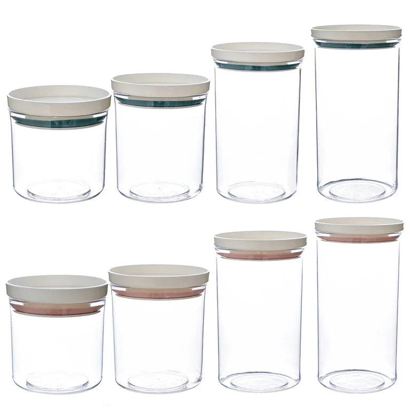 Food Container Storage Jars Transparent