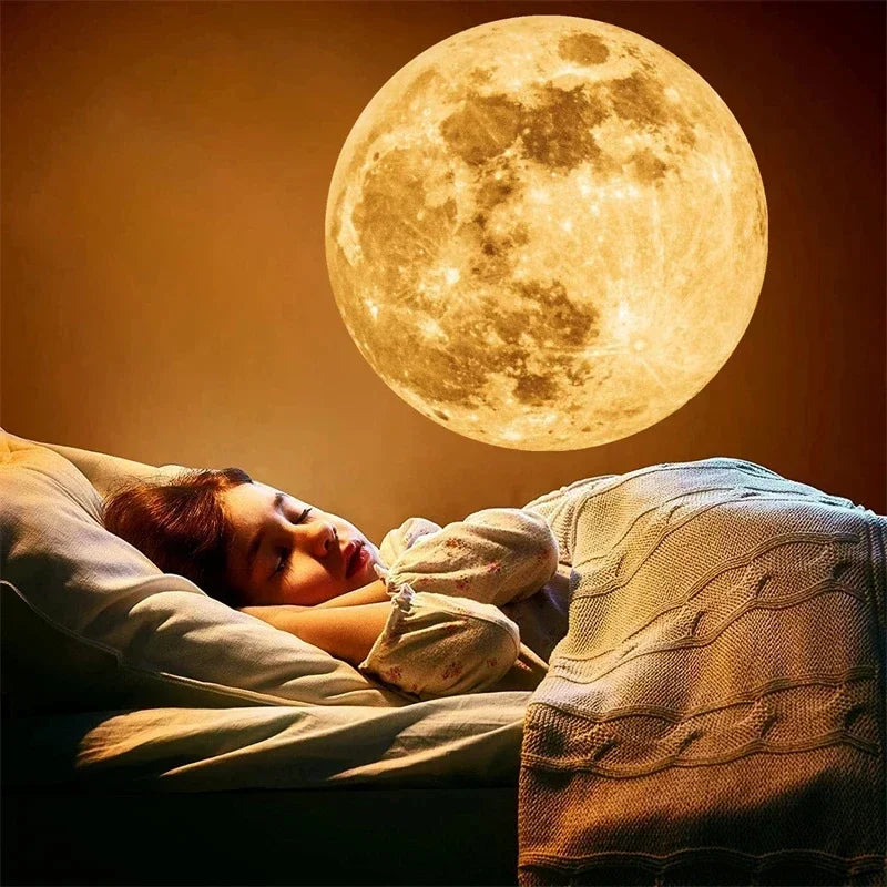 LED Earth Moon Projection Lamp Planet Projector Lamp Wall Charge For Kids Bedroom Background Decor Novelty Party Night Light