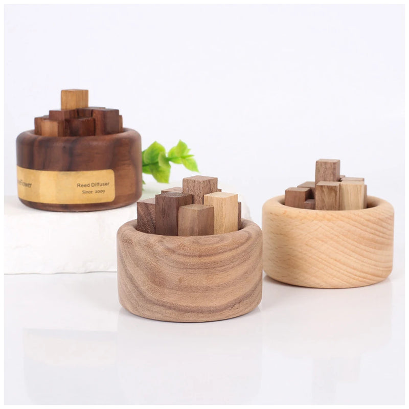 Creative Wooden Aromatherapy Interior Fragrance Expanding Fragrance Essential Oil Reed Aroma Diffuser Stick Room Fragrances