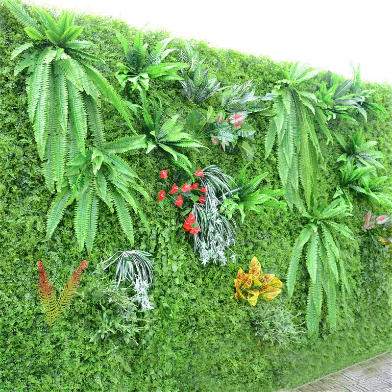 Large Hanging Artificial Plants Greenery Fern Grass Green Plants Wall Decor Fake Flower DIY Wedding Party Home Garden Decoration