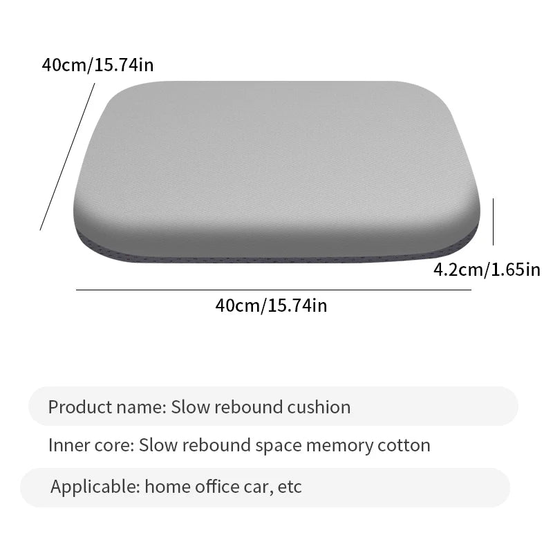 1PC Ergonomic Memory Cotton 0ffice Student Seat Cushion Hemorrhoid Seat Cushion Car Seat Cushion Four Seasons