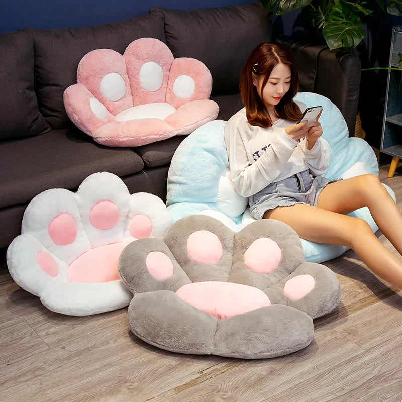 Cat Paw Chair Cushion Lovely Cat Paw CushionCat Paw Shape Chair Cushion Cozy Seat Pad Floor Cushion Seat Pillow